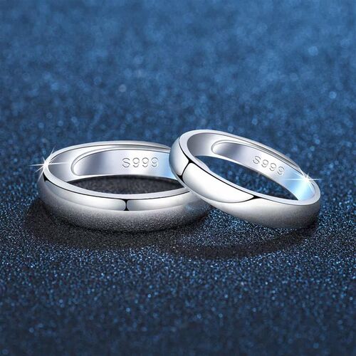 Simple and Passionate Wedding Rings Couples Versatile Niche