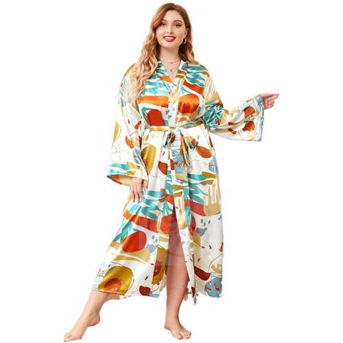 ~Womens large home Nightgown silk loose version large Night