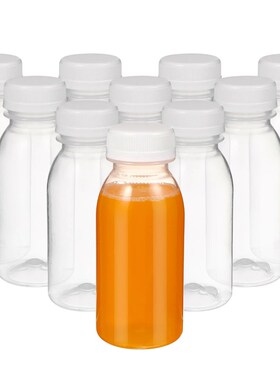 10pcs 200/250/300/350ml Plastic Juice Bottle Transparent Wat