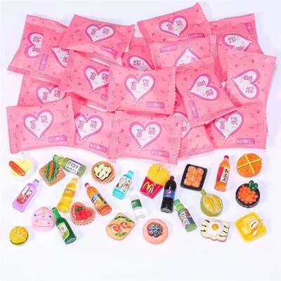Random Style Bag Miniature Food Toy Mini Model Toys Simulati