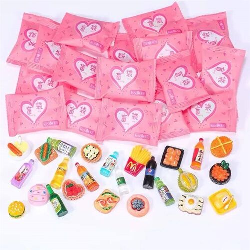Random Style Bag Miniature Food Toy Mini Model Toys Simulati