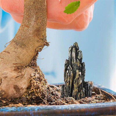 8 Pcs Sculpture Simulation Fake Mountain Bonsai Terrarium