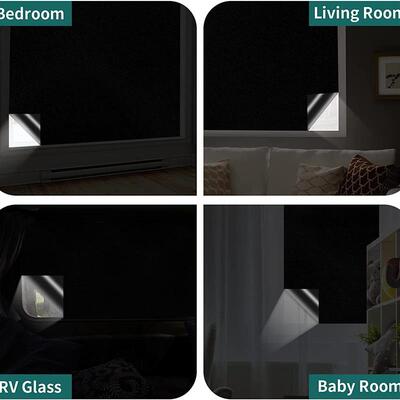 DIY shade window cover black blackout curtains blind screen