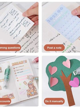 Cute Dots Glue Tape Double-Sided Adhesive Roller Refillable