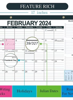 2024-2025 Wall Calendar Hanging Schedule Table Planner New Y
