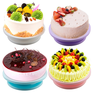 6Pcs/Set Plastic Cake Turntable Rotating Cake Plastic Dough