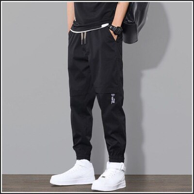Spring Tooling Long Pants Mens Casual Pants Loose Autumn an