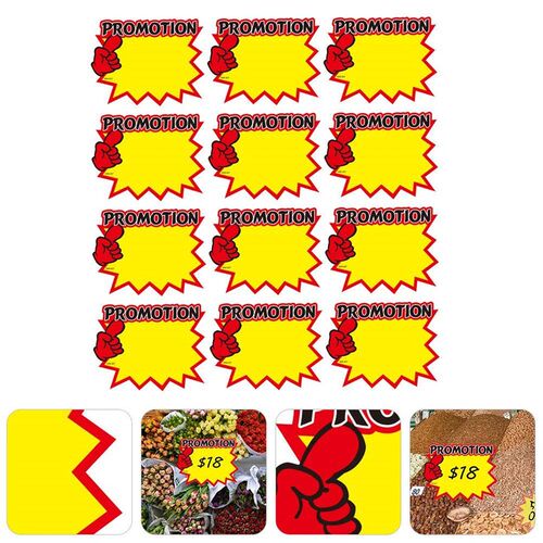 50 Pcs Market Commodity Price Tag ers Advertising Tags Paper