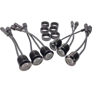 汽车改装 通用鹰眼日行灯高亮防水大功率led打孔日间行车灯小黄灯