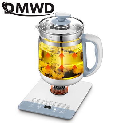 1.5L Multifunction Electric Kettle Glass Health Pot Stew Por