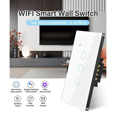 Tuya WiFi US Smart Light Switch Neutral wire/No Neutral wire