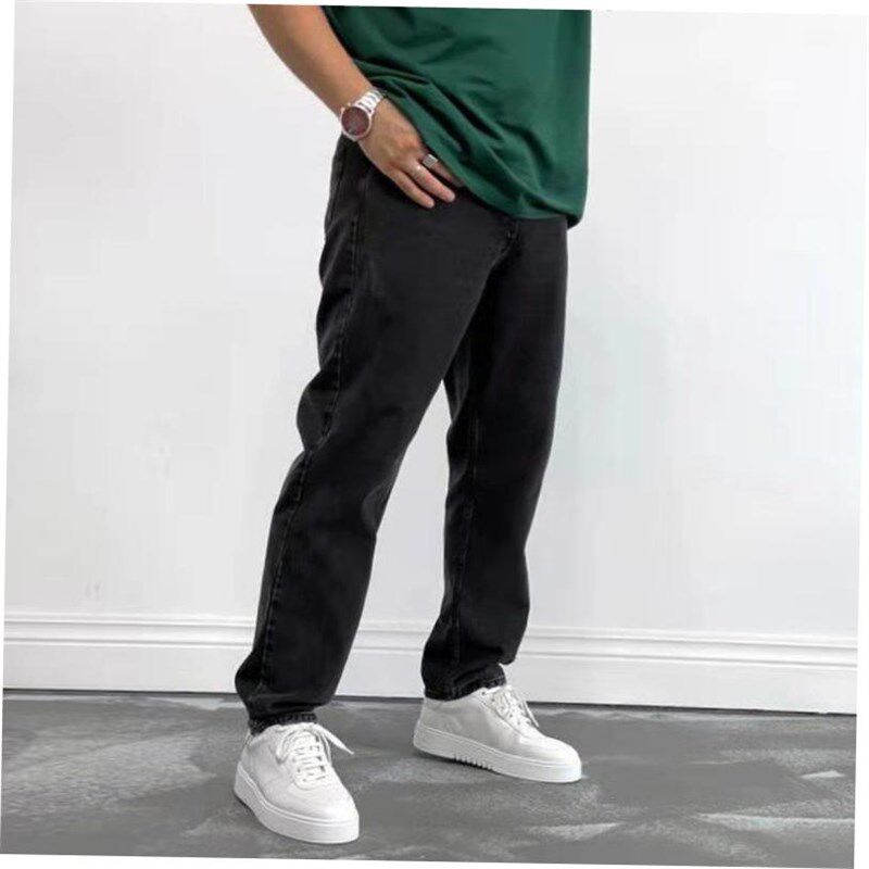 Baggy Jeans for Men Brands Brands Straight Wide Pants With S图片