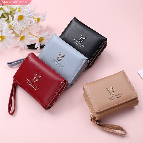 2021 New Fashion Womens Wallet Short Women Coin Purse W