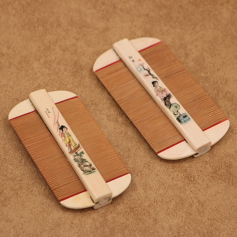 骨梁篦子木梁竹篦梳超密礼品婚礼结婚工艺品送海外华侨胞