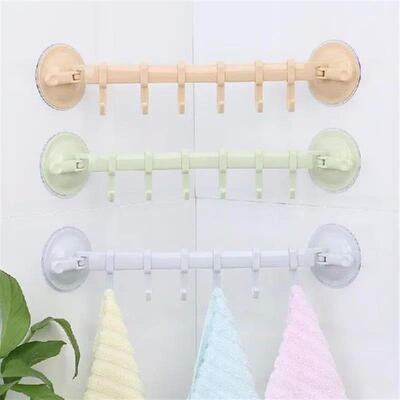 Wall-mounted Kitchen Hooks Suction Cup 6 Hooks Strong