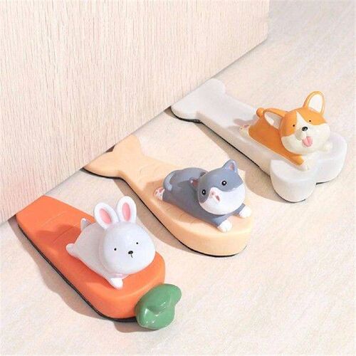 Cute Animal PVC Door Stoppers Holds Doors Open Door Stop