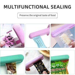 Mini Plastic Bag Sealer Machine Storage Bag Clip Vacuum Seal
