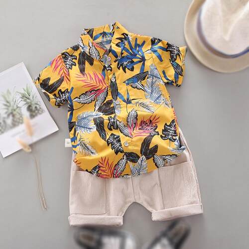 Kid Boys Summer Clothes Outfit Toddler Baby Fashion Beach Sh