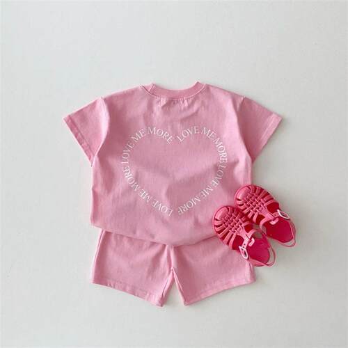 2pcs Baby Girls Boys Outfits Sets Summer Fashion Cute Basic