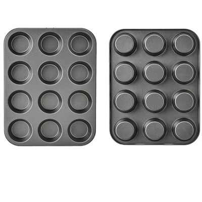 Round Muffin Baking Pan Cupcake Tin Nonstick Round Cooking