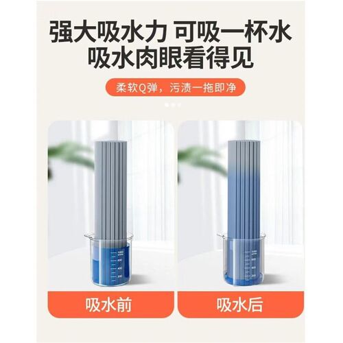 Sponge mop head, household mop, floor cloth, foldable