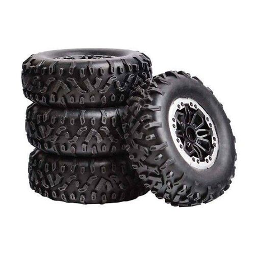 4 Pieces RC Crawler Tires Replacement Part for 1/16 1/12