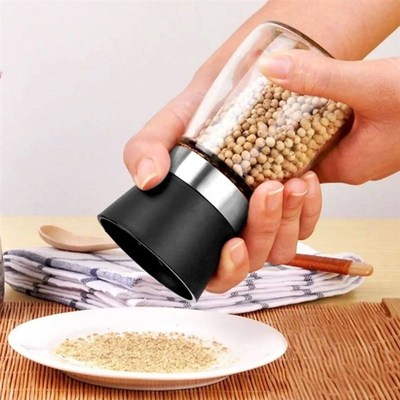 Manual Salt Pepper Mill Adjustable  Seasoning Bottle Grinder