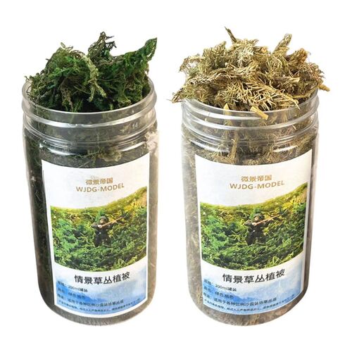 Grass Tufts Terrain Model 1/35 Miniature Bushy Railway Waste
