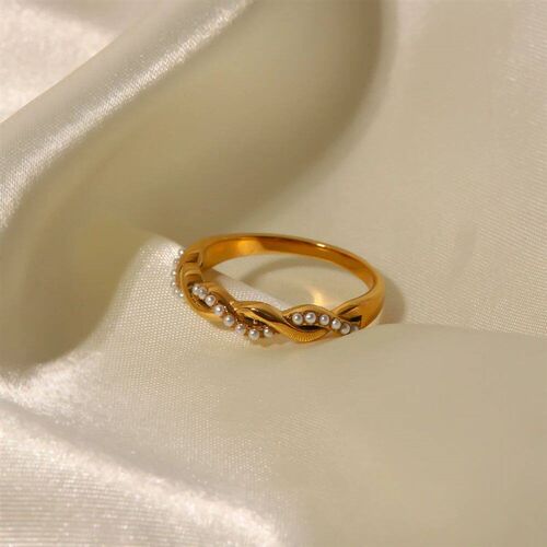 Uworld Simply Waterproof Dainty Twisted Pearl Ins Popular 18