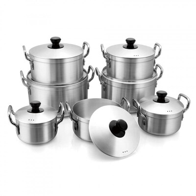 Explosive Aluminum Pot 16-28cm Thinned Sanded Aluminum Soup