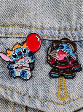 Cartoon Stitch Enamel Pin Brooches For Women Lapel P Badge o