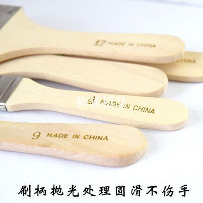 12pcs wooden oil painting brush acrylic brush paint brush