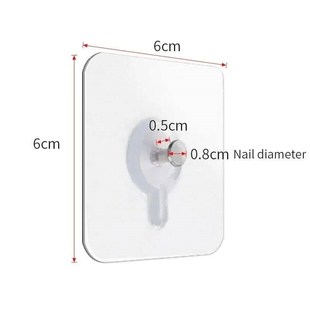 50/10pcs Self-adhesive Wall Hooks for Photo Frame Clock Stro