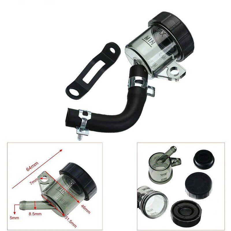 Universal Motorcycle Brake Oil Tank Foot Brake Master Cylind - 实物图