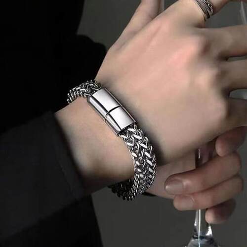 Stainless Steel Braided Double Row Front and Rear Fish Scale