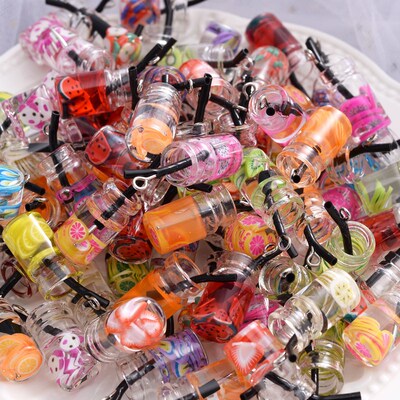 10Pcs Charms Fruit Orange Watermelon Lemon Juice Pendant Min