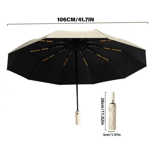 Windproof Automatic Umbrella 24 Bone Super Strong Sunshade U