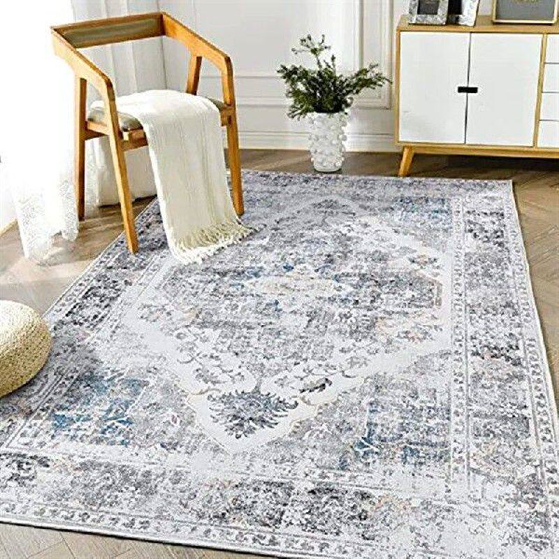 Persian Vintage Carpet Living Room Washable Thin Home Floor - 实物图