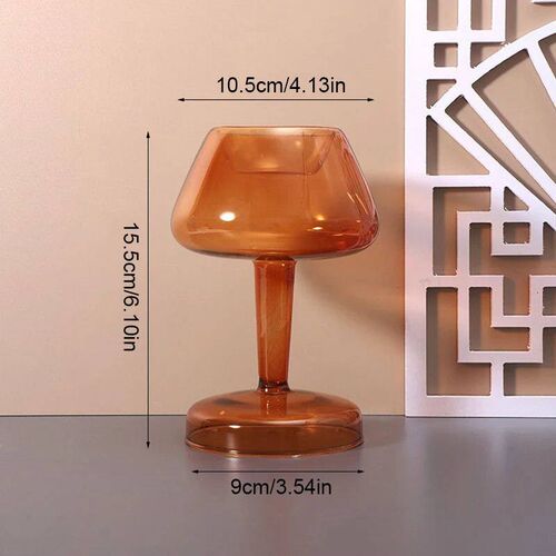 Creative Colored Transparent Glass Vase Nordic Tabletop Deco