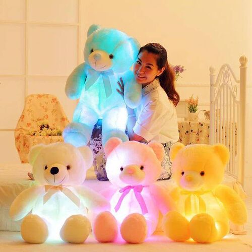 32-75cm Luminous Creative Light Up LED Teddy Bear Stuffed An