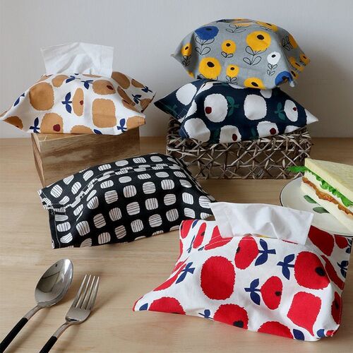 Fabric Cotton Tissue Box Car Tissue Holder Bathroom Tissue B