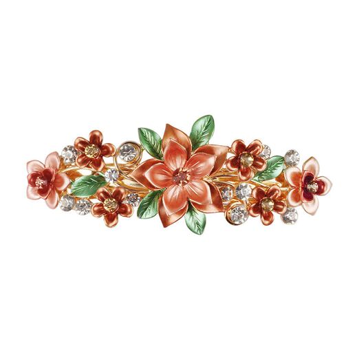 Korean version of crystal flower spring clip painting lacque