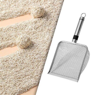 Pet Sifter with Metal Handle for Cat Litter And Reptile Sand