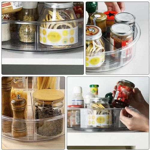 Hot 360 Rotating Refrigerator Cabinet Organizer 12 Inch