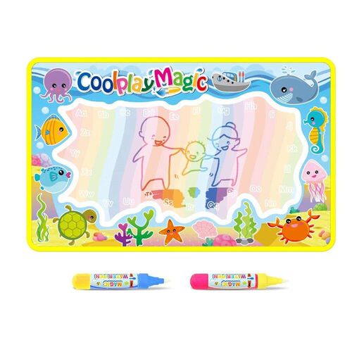 Coolplay Animal Themes Rainbow Water Drawing Mat & 2 Pens Wa
