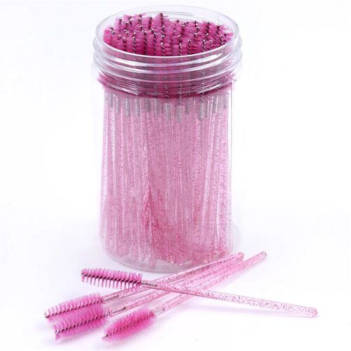 50Pcs/ottle Eyelash Extension rushes With Container Eyebrow