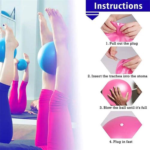 25cm Pilates Yoga Ball Gymnastic Fitness Ball Balance Exerci