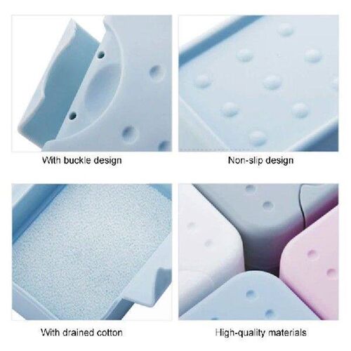 Portable Soap Box Waterproof Leakproof Soap Case Dish Soap