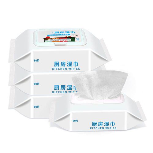 Heavy-duty kitchen wipes for removing grease and oil stains,