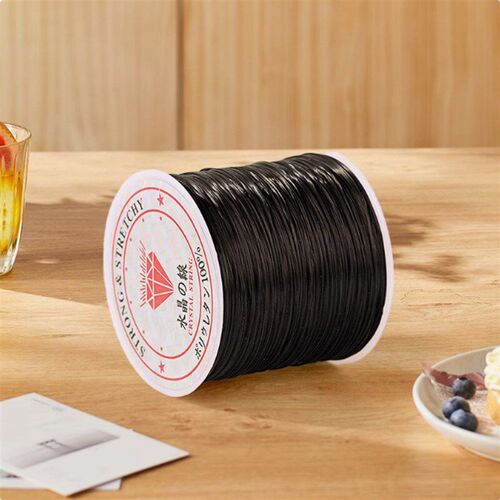 50m Elastic Bead String Cord Flat Silk String for Beading DI